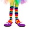 Colorful Rainbow Striped Socks - Over The Knee Clown Striped Costume Accessories Thigh High Stockings for Men, Women and Kids